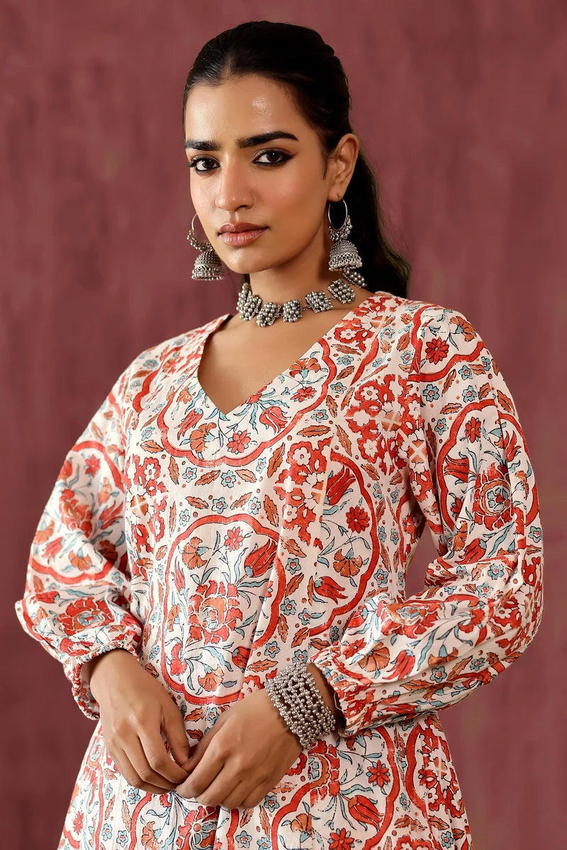 Multi-Color Printed Co-Ord Set